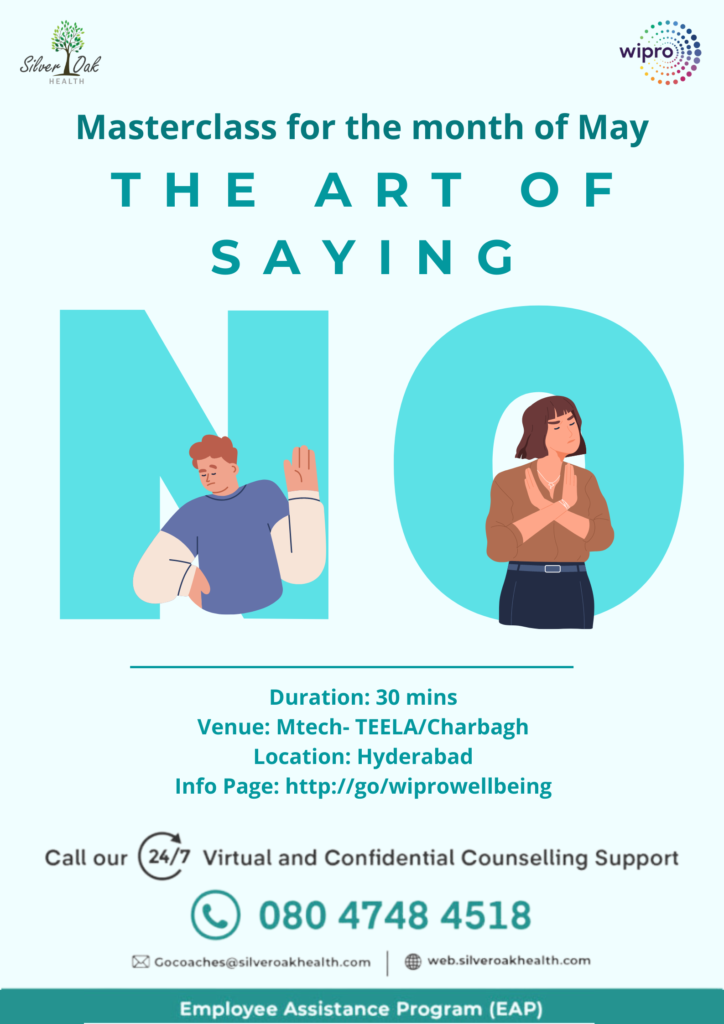 The Art of Saying No Mtech TEELA Hyderabad